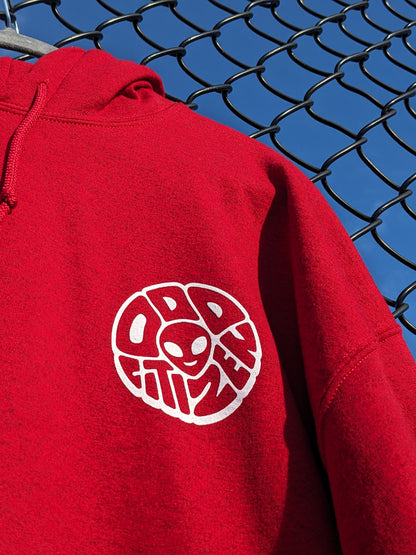 OUT OF THIS WORLD Hoodie - Cherry Red