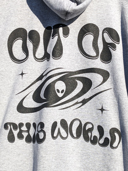 OUT OF THIS WORLD Hoodie - Heather Grey