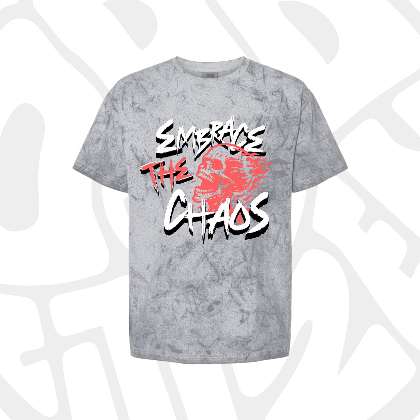 Embrace The Chaos Tee - Smoke