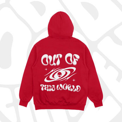 OUT OF THIS WORLD Hoodie - Cherry Red